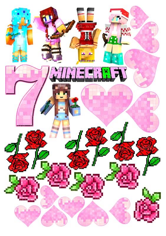 Imagine comestibila, Icing, topper , Minecraft Imagini comestibile Nati Shop
