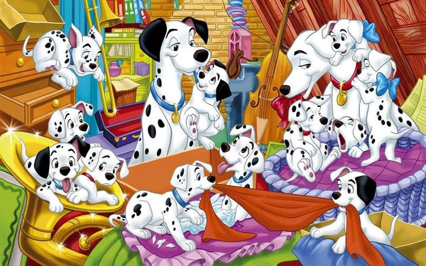Imagine comestibila, vafa, format A4, 101 Dalmatieni Imagini comestibile Nati Shop