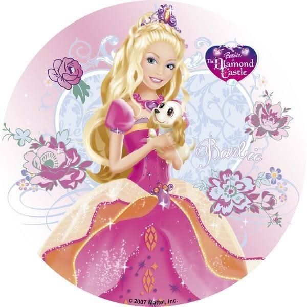 Imagine comestibila, vafa, format A4, Barbie Imagini comestibile Nati Shop