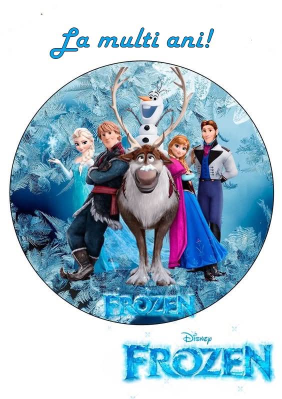 Imagine comestibila, vafa, format A4, Frozen Imagini comestibile Nati Shop