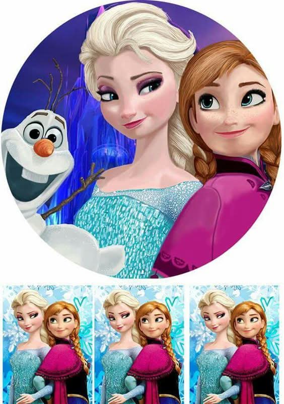 Imagine comestibila, vafa, format A4, Frozen Imagini comestibile Nati Shop
