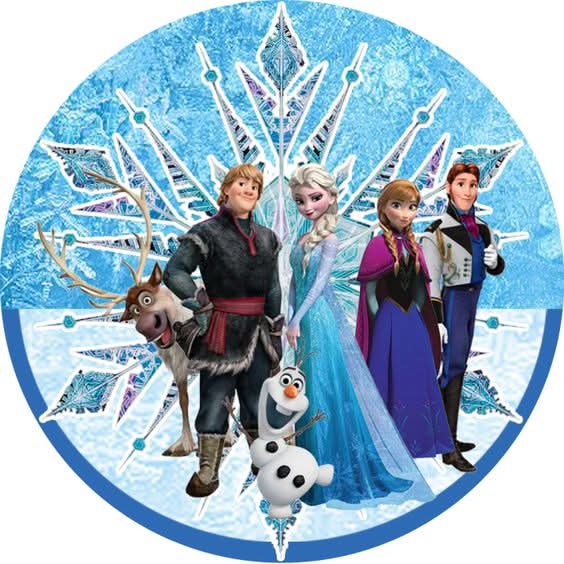 Imagine comestibila, vafa, format A4, Frozen Imagini comestibile Nati Shop