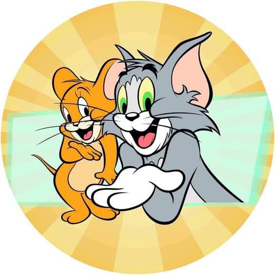 Imagine comestibila, vafa, format A4, Tom si Jerry Imagini comestibile Nati Shop