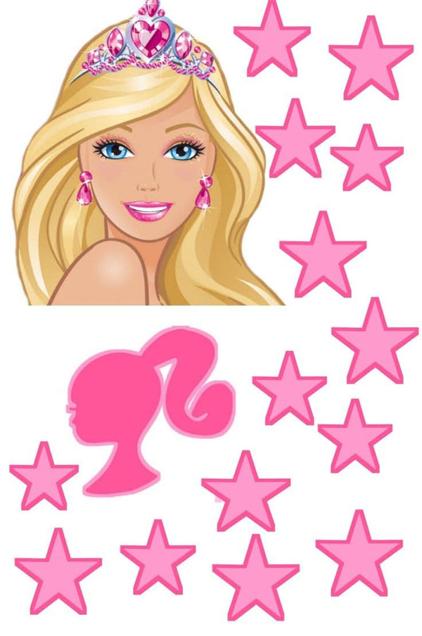Imagine comestibila, vafa sau icing, format A4, Barbie Imagini comestibile Nati Shop