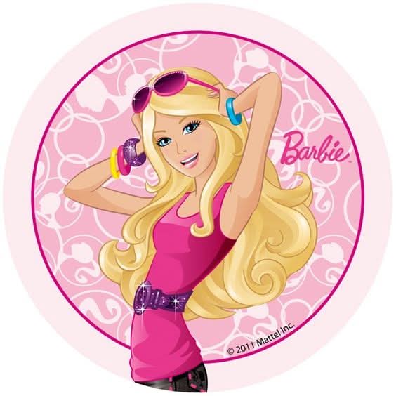 Imagine comestibila, vafa sau icing, format A4, Barbie Imagini comestibile Nati Shop