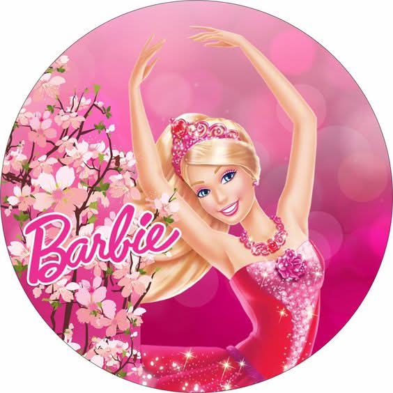 Imagine comestibila, vafa sau icing, format A4, Barbie Imagini comestibile Nati Shop