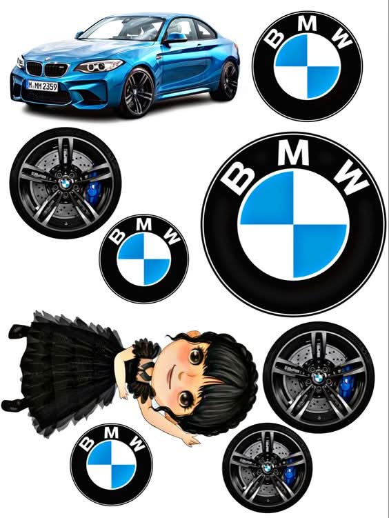 Imagine comestibila, vafa sau icing, format A4, BMW Imagini comestibile Nati Shop