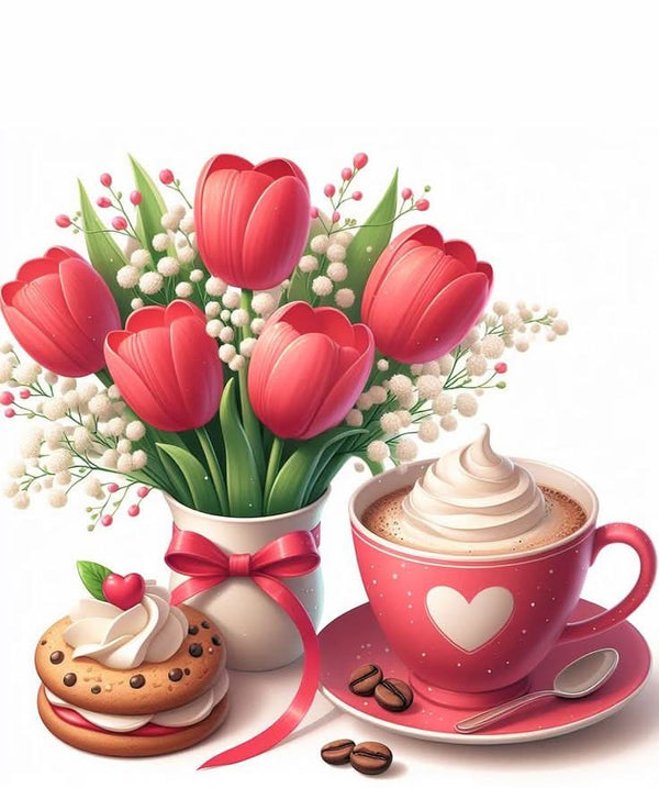 Imagine comestibila, vafa sau icing, format A4, Flori Imagini comestibile Nati Shop