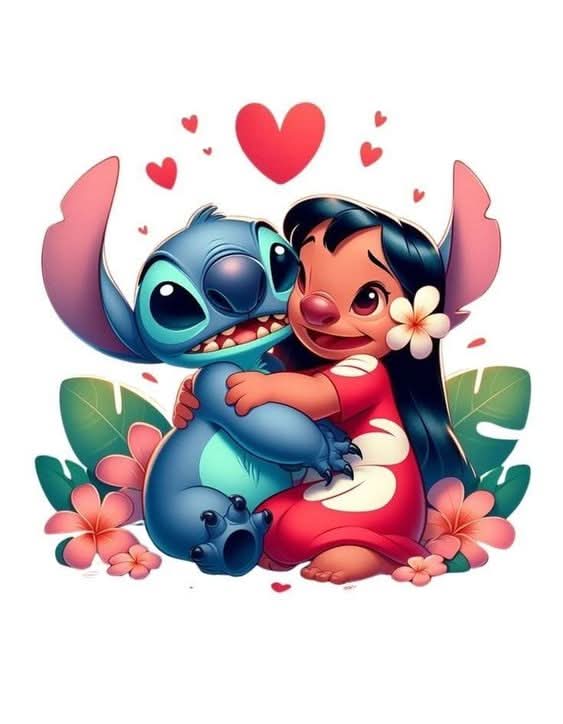 Imagine comestibila, vafa sau icing, format A4, Lilo and Stitch Imagini comestibile Nati Shop