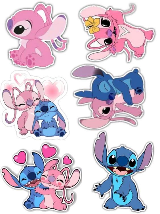 Imagine comestibila, vafa sau icing, format A4, Lilo and Stitch Imagini comestibile Nati Shop