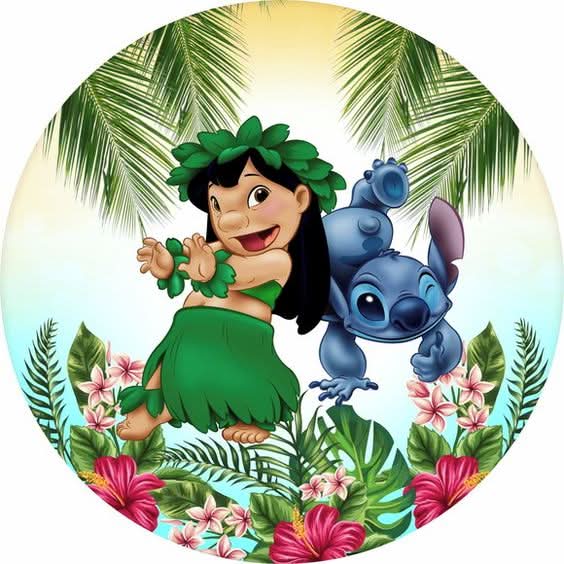 Imagine comestibila, vafa sau icing, format A4, Lilo and Stitch Imagini comestibile Nati Shop
