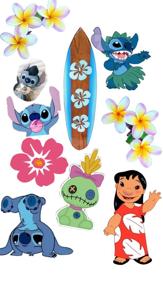 Imagine comestibila, vafa sau icing, format A4, Lilo and Stitch Imagini comestibile Nati Shop