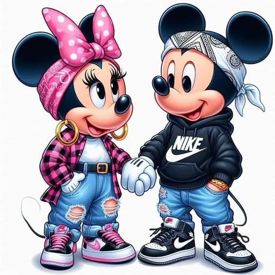 Imagine comestibila, vafa sau icing, format A4, Mickey si Minnie Mouse Imagini comestibile Nati Shop