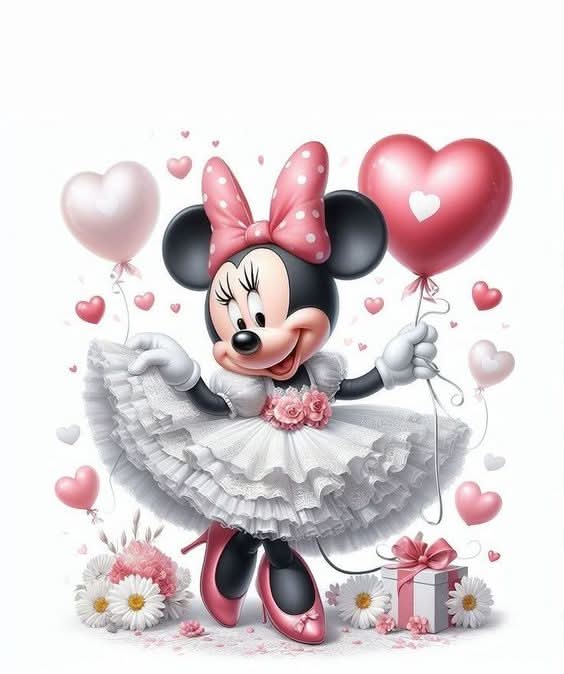 Imagine comestibila, vafa sau icing, format A4, Minnie Mouse Imagini comestibile Nati Shop