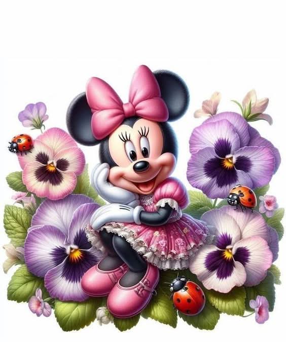 Imagine comestibila, vafa sau icing, format A4, Minnie Mouse Imagini comestibile Nati Shop