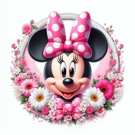 Imagine comestibila, vafa sau icing, format A4, Minnie Mouse Imagini comestibile Nati Shop