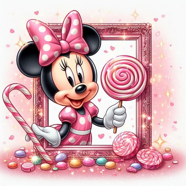 Imagine comestibila, vafa sau icing, format A4, Minnie Mouse Imagini comestibile Nati Shop