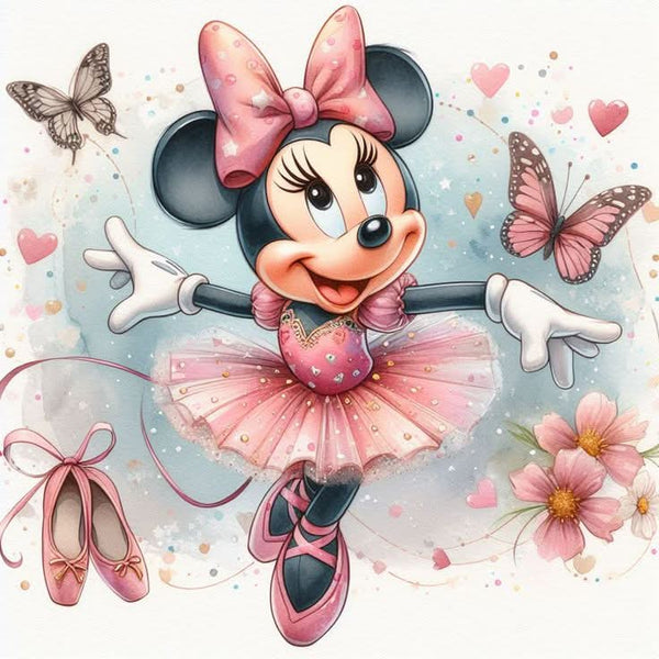 Imagine comestibila, vafa sau icing, format A4, Minnie Mouse Imagini comestibile Nati Shop