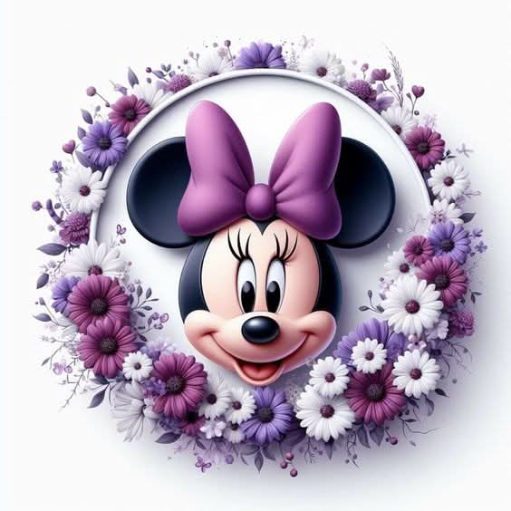 Imagine comestibila, vafa sau icing, format A4, Minnie Mouse Imagini comestibile Nati Shop
