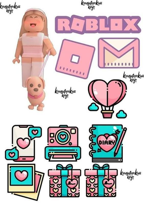 Imagine comestibila, vafa sau icing, format A4, Roblox Imagini comestibile Nati Shop