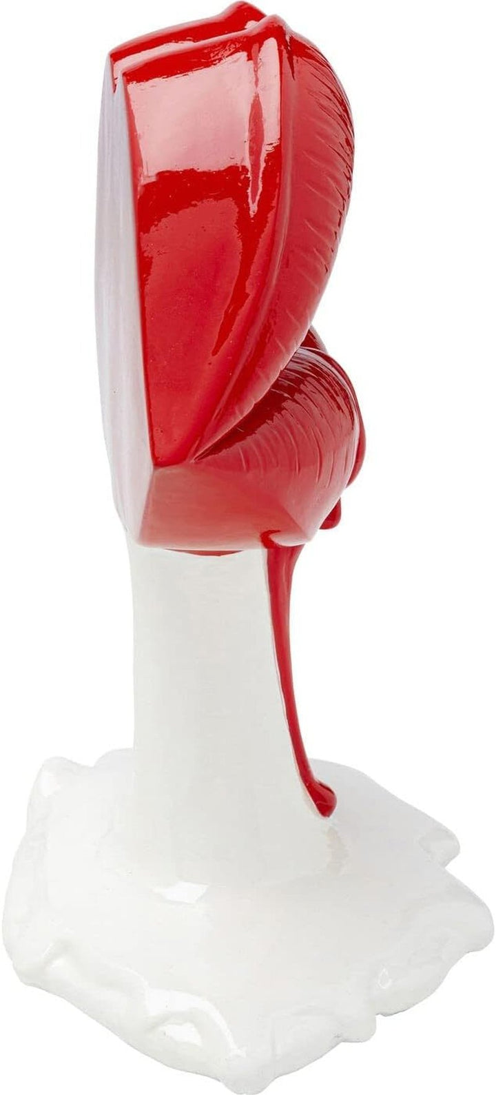 Kare Design obiect decorativ Hot Lip, alb/roșu, accesoriu pentru casă, buze, gură, 26x21x14 cm (h/w/d) Statuete si sculpturi Naty Shop