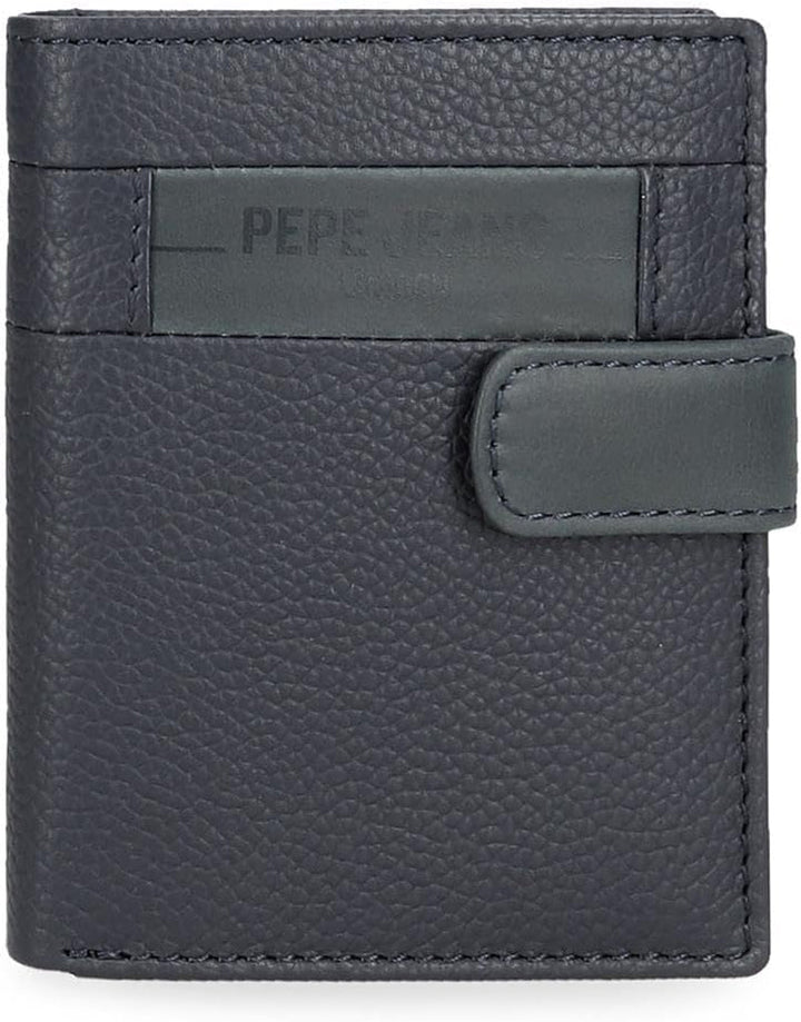 Portofele și portmonee Pepe Jeans Checkbox din piele de vacă, negru, maro, albastru și gri Portofel Barbati Naty Shop Albastru Faceți clic pe Portofel