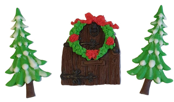 Set decoratiuni din zahar, Craciun Decoratiuni din Pasta de Zahar Nati Shop