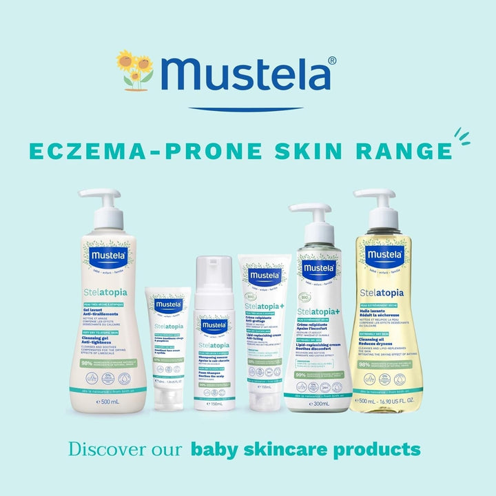Stelatopia Șampon Mousse pentru scalp cu uscăciune extremă sau dermatită atopică, păr, bebeluși, copii, întreaga familie - reduce roșeața și mâncărimea (150ml) Copii - Baie si Skincare Naty Shop